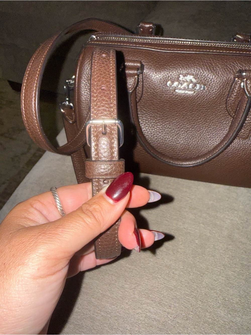 COACH Maple Rowan medium satchel - Picture 6 of 8